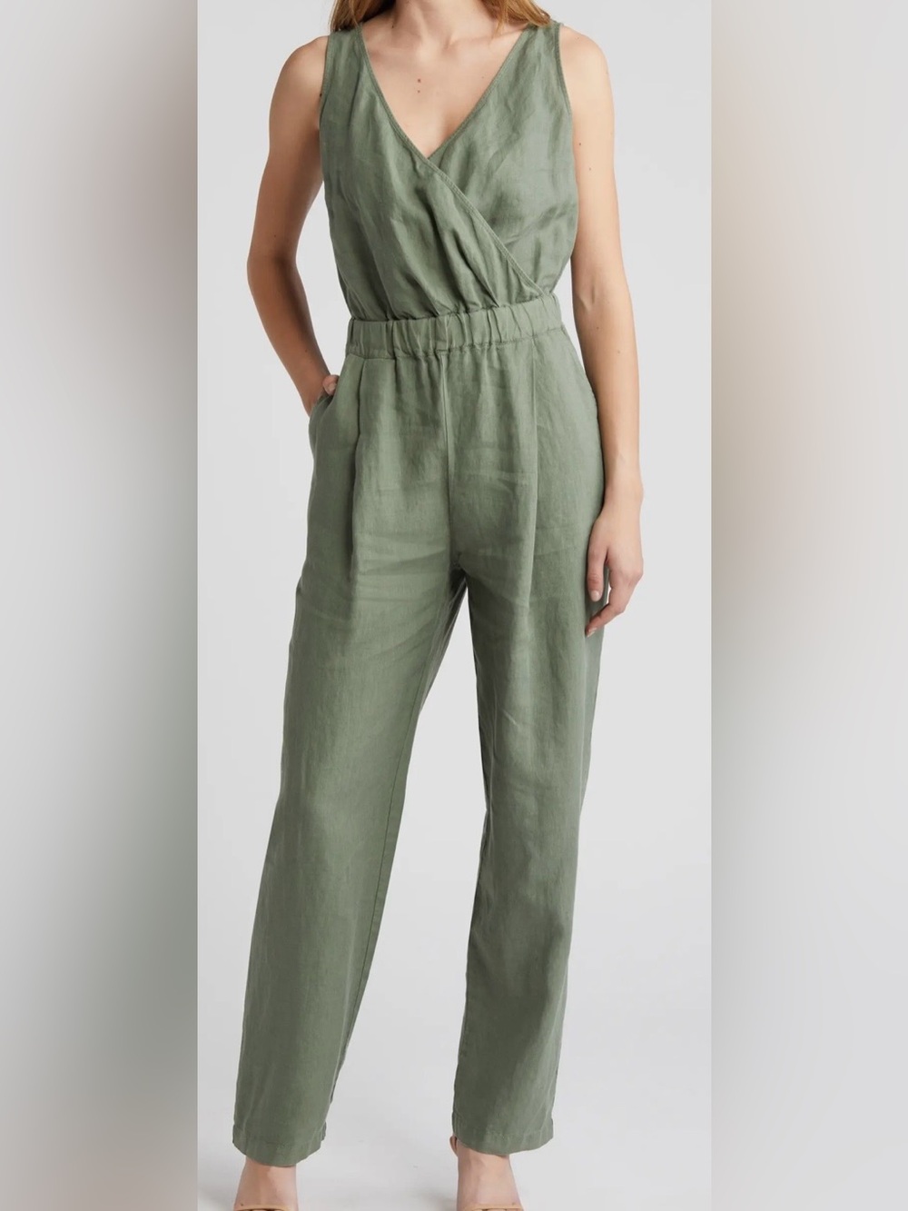 Nation LTD Kiara Sleeveless Linen Jumpsuit